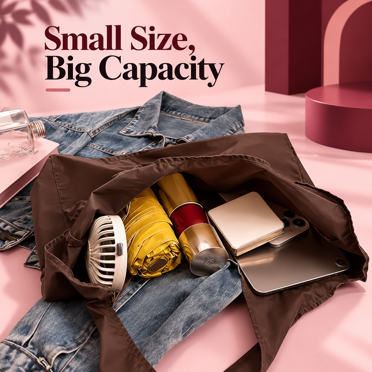 Foldable Keychain Tote Bag | Reusable Shopping Bag