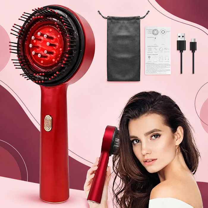Electric Scalp Massager | 2-in-1 Massage Brush & Oil Applicator