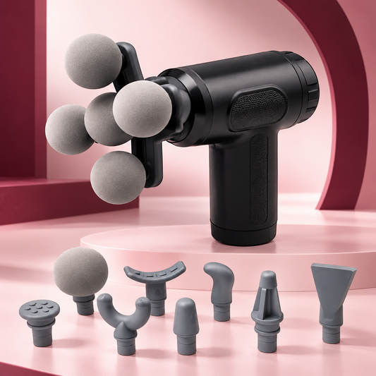 5-Head Cordless Electric Handheld Massager | 9 Attachments