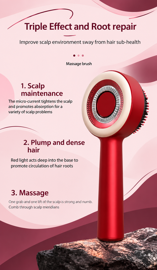 Electric Scalp Massager | 2-in-1 Massage Brush & Oil Applicator