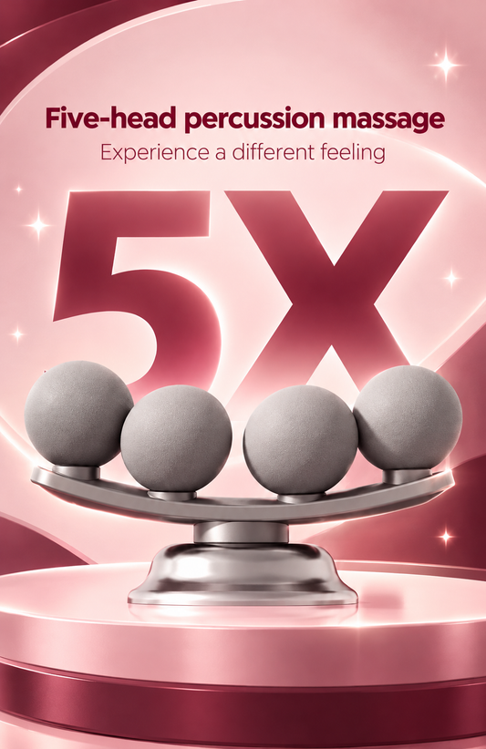 5-Head Cordless Electric Handheld Massager | 9 Attachments