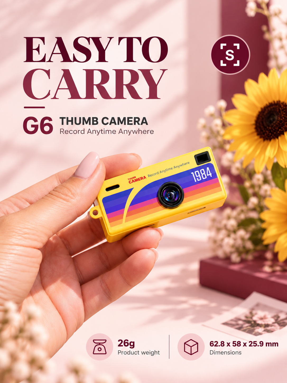 G6 Mini Pocket Camera | HD Keychain Camera
